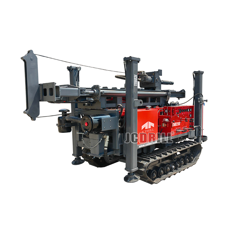 CWD200 DTH Hydraulic Crawler Mounted Water Well Drill Rig for Sale