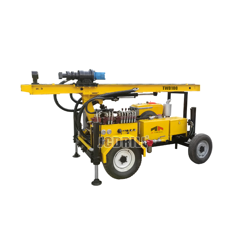 TWD100 Portable Trailer Mounted Water Well Drill Rig