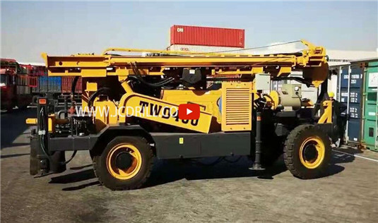Буровая установка для бурения скважин на воду TWD400 на прицепе
