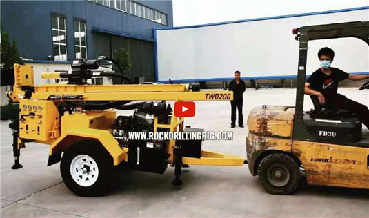 Буровая установка TWD200 для бурения скважин на воду глубиной 200 метров