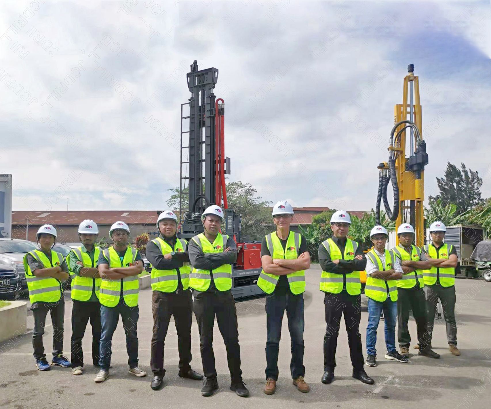 Буровая установка для бурения скважин на воду 200 м в Африке